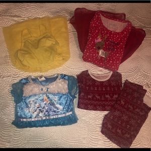 4 piece 4T dress/pajamas bundle